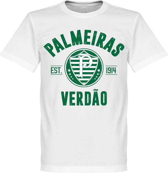 T-Shirt établi Palmeiras - Blanc - 5XL