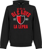 Newell's Old Boys Established Hooded Sweater - Zwart - S