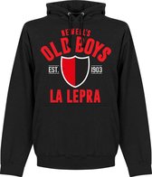 Newell's Old Boys Established Hooded Sweater - Zwart - XXL