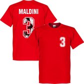 Maldini 3 Gallery T-Shirt - Rood - XS