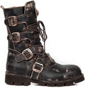 New Rock Laarzen -40 Shoes- M-1473-S48 Zwart/Bronskleurig