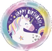 UNIQUE - Aluminium eenhoorn happy birthday ballon - Decoratie > Ballonnen