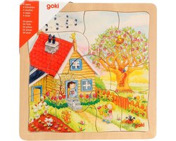 foto van Goki 4-lagen Puzzel Seizoenen, 54st.