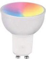 Smart GU10 LED spot RGB & warm wit, powered by TUYA [GU10, 4,5W, 380 Lumen, 2700K, RGB]