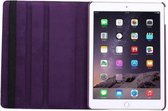 Case2go - Tablet hoes geschikt voor iPad 9.7 inch (2017/2018) - draaibare book case - Paars