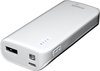 MediaRange oplaadbare 5200 mAh powerbank - USB & Micro USB - Met zaklamp en LED batterij indicator - Wit/ Grijs