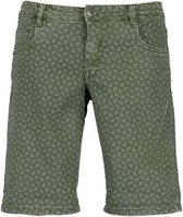 Blue Seven heren short - jogg jeans short heren - groen print - 345020 - maat XL