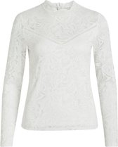 Vistasia L/s Lace Top-noos 14041864 Cloud Dancer