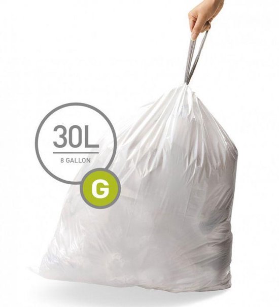 Simplehuman Code G Doos Afvalzakken 30 Liter - 100 zakken