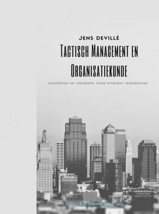 Tactisch Management en Organisatiekunde - cover