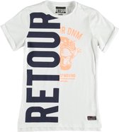 Retour wit long fit t-shirt - jongen - Maat 176