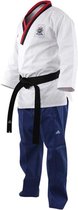 Adidas Poomsae Taekwondopak Boys Wit/Licht Blauw 140cm