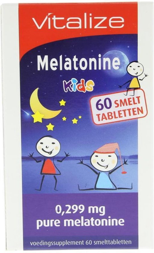 Vitalize Melatonine Kids 0.299 60 Smelttabletten