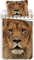 Animal Pictures Leeuw - Dekbedovertrek - Eenpersoons - 140 x 200 cm - Multi