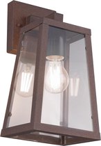 LED Tuinverlichting - Tuinlamp - Trion Aknaky - Wand - E27 Fitting - Roestkleur - Aluminium