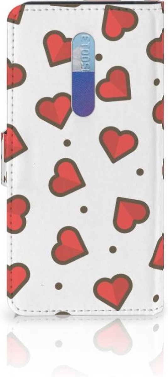 Book Case voor Xiaomi Redmi K20 Pro Telefoon Hoesje Hearts