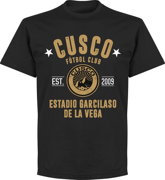 Cusco Established T-Shirt - Zwart - 4XL