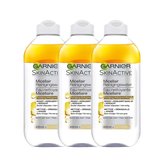 Garnier SkinActive Micellair Reinigingswater - 3 x 400 ml - Voordeelverpakking