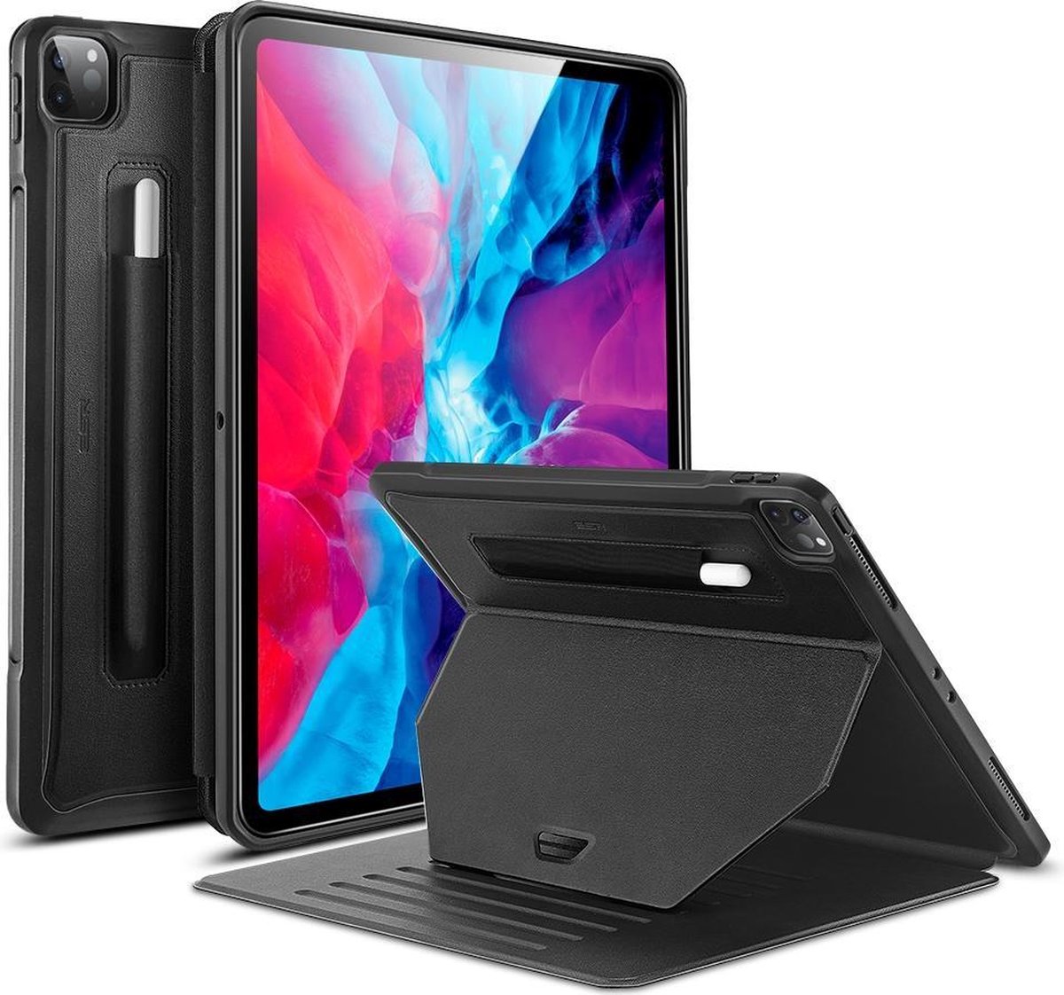ESR Sentry Stand iPad Pro 12.9 inch (2020) hoes Zwart