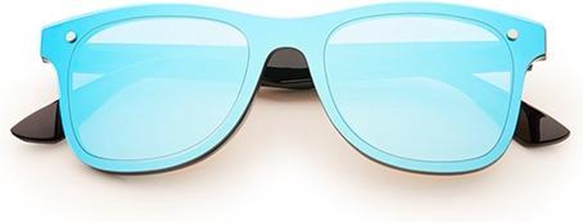 Freaky Glasses® - Festival Bril – Rave Zonnebril - Gabber – Dames – Heren - Blauwe Spiegellenzen