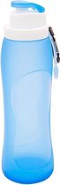 Partyzack opvouwbare waterfles - waterzak - drinkfles - duurzaam siliconen - 500 ml - Sky blue