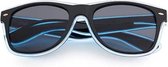Freaky Glasses® – NEON LED Bril - Festival Bril – Rave Zonnebril – Dames – Heren - Wit