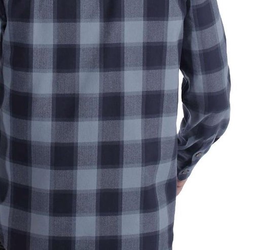 Carhartt Hubbard slim fit flannel shirt 104144 437 steel blue 2XL | bol.com