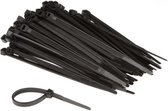Kabelbinders set met nylon - 4.6 x 120 mm - zwart (100 st.)