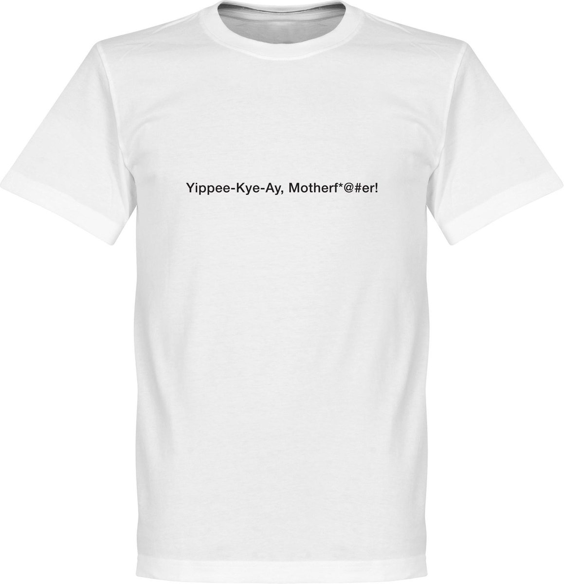 Yipee Kye Ay, Motherf*@#er! T-Shirt - Wit - XL