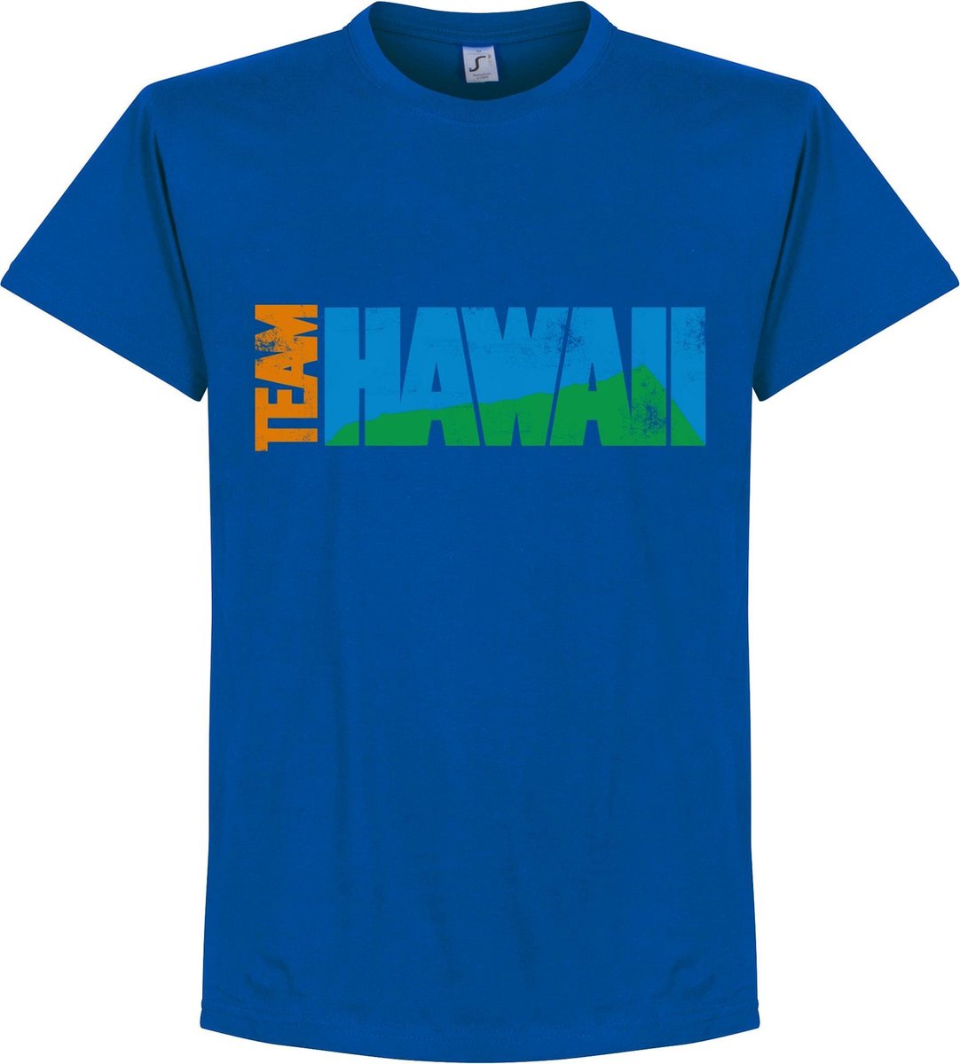 Team Hawaii T-Shirt - Blauw - XXXXL