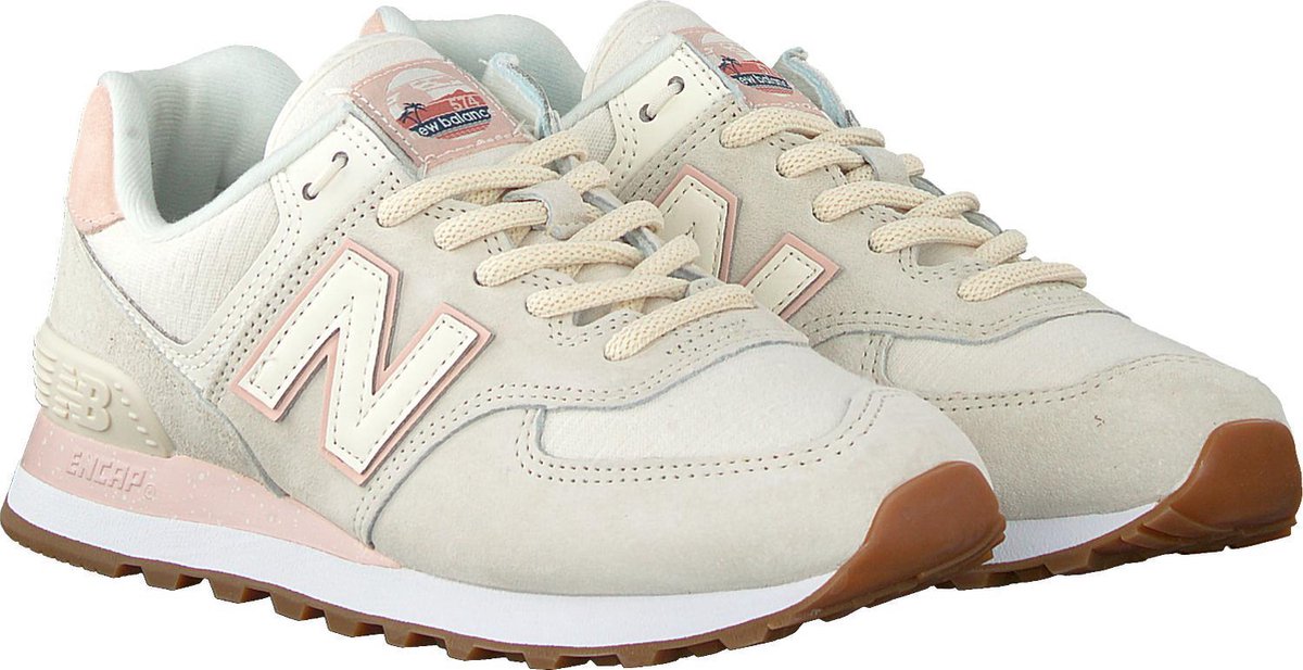 New Balance 574 Dames Schoenen Wheat Leer - Schoenen.nl