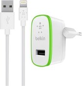 Belkin Thuislader met Losse Apple Lightning naar USB Kabel - 1.2m - 2.4A - Wit