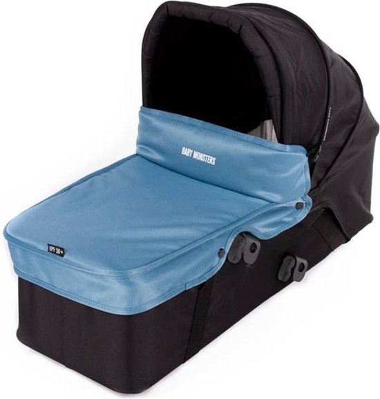 Foto: Baby monsters afdekhoes voor reiswieg easy twin blauw