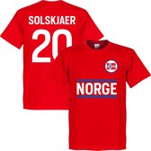 Noorwegen Solskjaer 20 Team T-Shirt - Rood - L