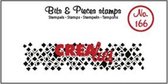 Crealies Clearstamp Bits & Pieces onregelmatige vierkanten (lang) CLBP166 17 x 73mm