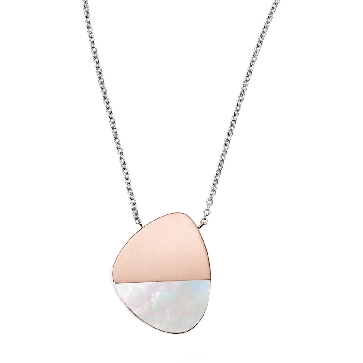 Skagen Agnethe Ketting (Lengte: 40.00-47.00 cm) - roségoud,zilver