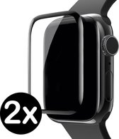 Screenprotector Voor Apple Watch 4 Full Cover 3D Glas (40 mm) - 2 PACK