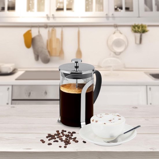 relaxdays koffiemaker - cafetière - coffee - 800 - koffie maken - rvs | bol.com