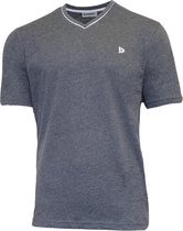 Donnay T-shirt met V-hals - Sportshirt - Heren - Charcoal marl (037) - maat L