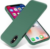 Silicone case geschikt voor Apple iPhone X / Xs - groen