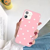 iPhone 11 (6,1 inch) - hoes, cover, case - TPU - Hartjes - Roze