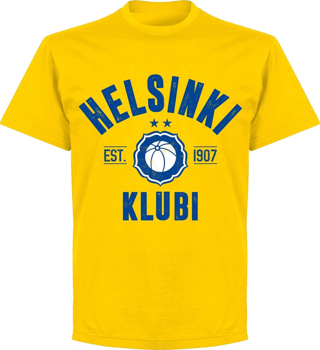 Helsinki Established T-shirt - Geel - 3XL