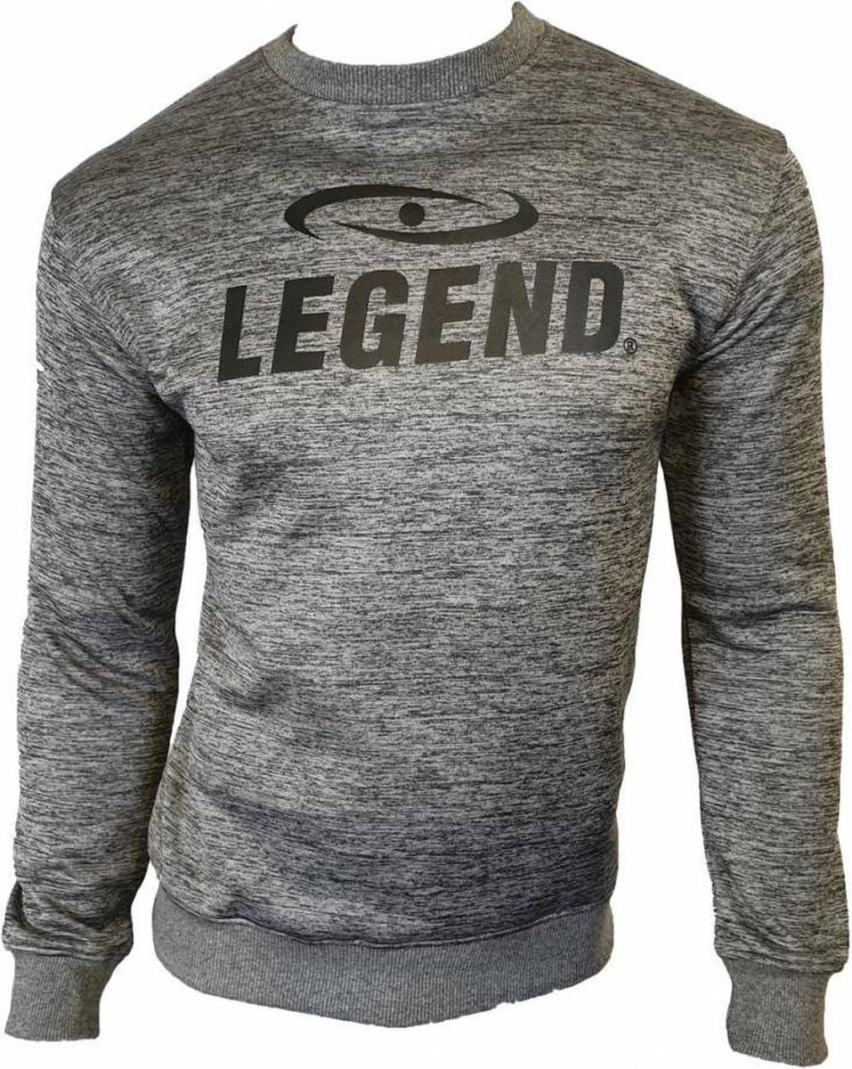 Legend Sports Sweater Heren Polyester Grijs Maat Xs