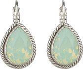 CAMPS & CAMPS - oorbellen - zachtgroen opaal