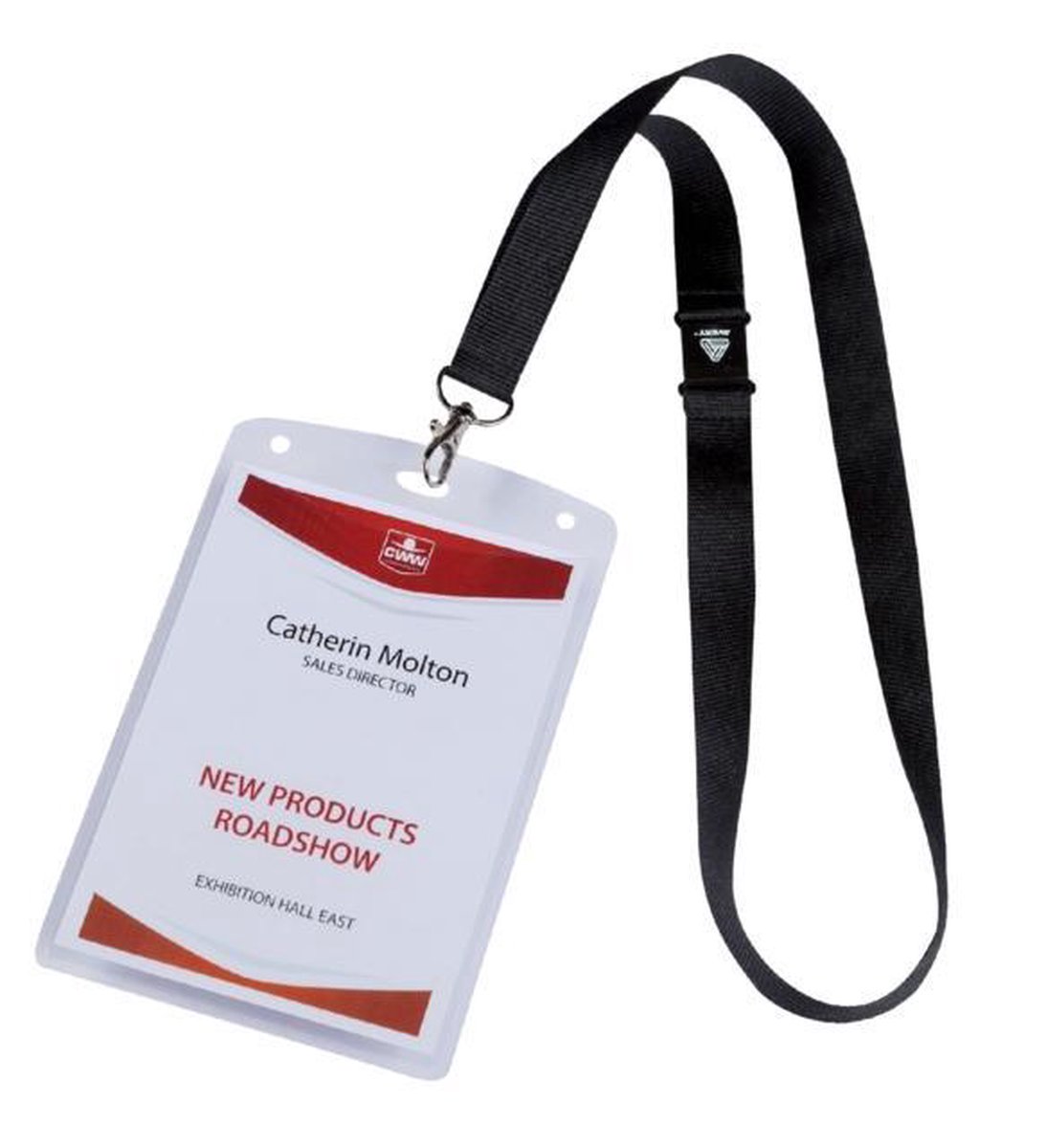 Badgehouder Avery A6 incl. insteekkaarten en lanyards 10s bol