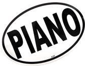 Ovalen sticker Piano