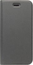 ADEL Premium Kunstleren Book Case Pasjes Hoesje Geschikt voor Samsung Galaxy J3 (2015)/ J3 (2016) - Zwart