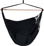 Hangstoel Tweepersoons 'Luxe' Black (Zwart) | Bijpasende opbergtas | 200 KG | Handgemaakt in Colombia | 1% For The Planet | Tropilex