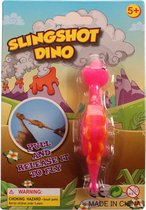 Lg-imports Slingshot Dino 11 Cm Roze/oranje P