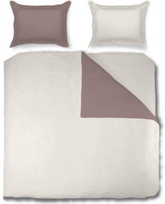 Nightsrest Dekbedovertrek Two Tones Donkergrijs Parelgrijs Maat 2